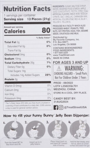 Treat Street Funny Bunny® Windup Walking Jelly Bean Easter Candy Dispenser Perspective: back