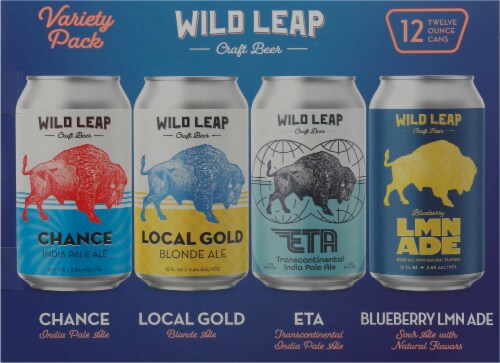 Wild Leap Brew Co. Variety Pack Beer Perspective: back