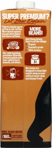 Wandering Bear® Organic Straight Black Cold Brew Ready to Drink Coffee Perspective: back