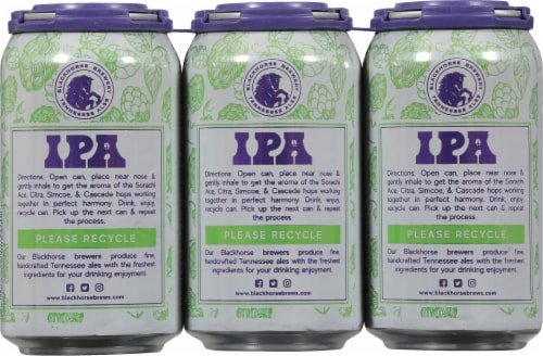 Blackhorse Brewery IPA Perspective: back