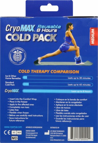 CryoMAX® Medium Reusable 8-Hour Cold Pack Perspective: back