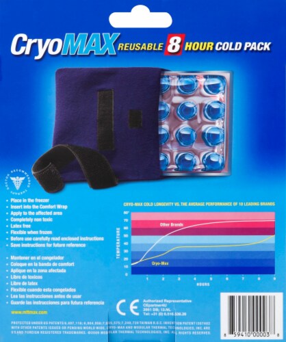 CryoMAX® Small Reusable 8-Hour Cold Pack Perspective: back