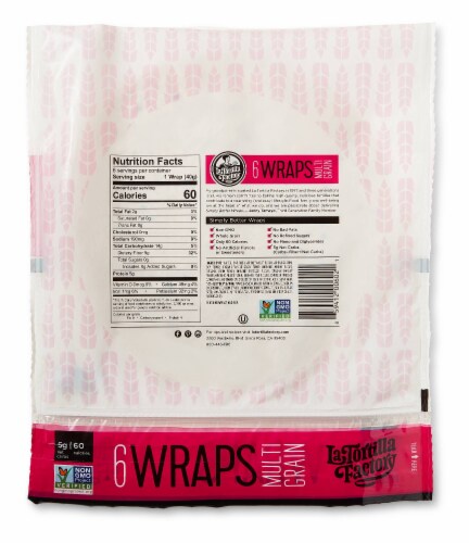 La Tortilla Factory™ Multi-Grain Wraps Perspective: back