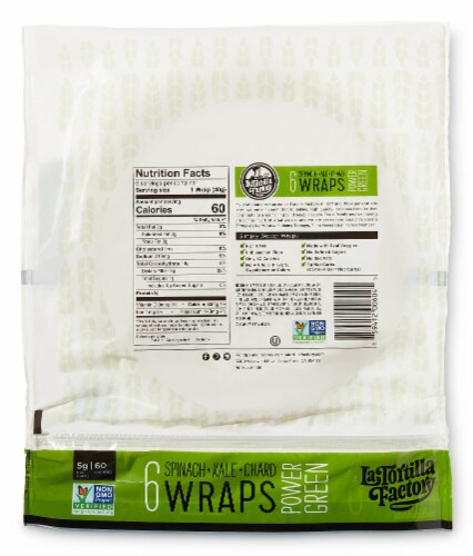 La Tortilla Green Power Wraps Perspective: back