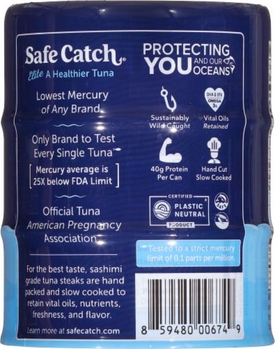 Safe Catch Elite Pure Wild Tuna Perspective: back