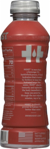 Hoist® Strawberry Lemonade IV Level Hydration™ Sports Drink Bottle Perspective: back