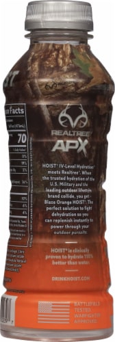 Hoist® Orange IV Level Hydration Sports Drink Bottle Perspective: back