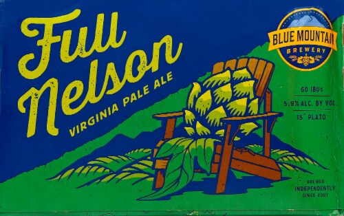 Blue Mountain Full Nelson Virginia Pale Ale Perspective: back
