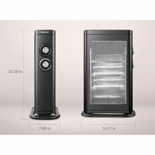 Geek Heat HQ28-15M 2 in 1 Infrared & Convection Electric Portable Space Heater Perspective: back