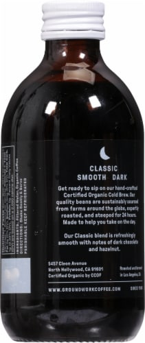 Groundwork Organic Cold Brew Classic Unsweetened Coffee Perspective: back