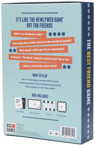 DSS Games Best Friend Card Game Perspective: back