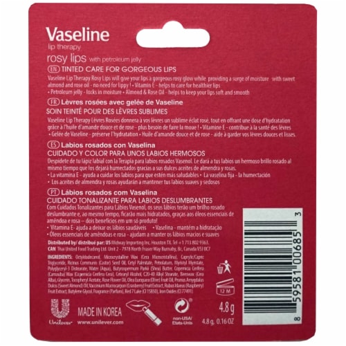 Vaseline Rosy Lips Lip Therapy Perspective: back