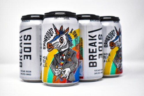 Breakside Brewery Rainbows & Unicorns IPA Perspective: back