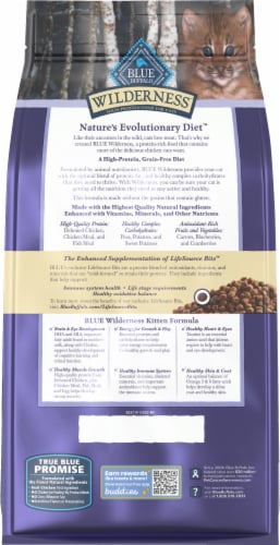 Blue Buffalo™ Wilderness™ Natural Chicken Kitten Dry Cat Food Perspective: back