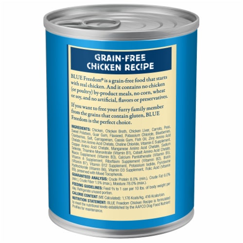 Blue Buffalo Freedom Grain-Free Chicken Recipe Adult Dog Food Perspective: back