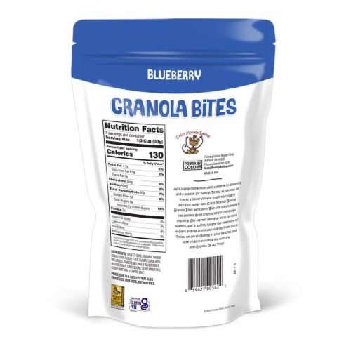 Crazy Monkey Baking Blueberry Granola Cookie Clusters Perspective: back