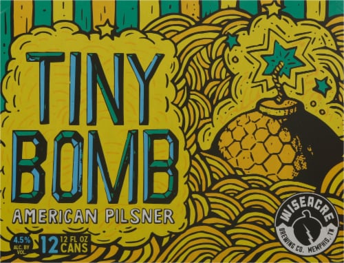 Wiseacre Brewing Co. Tiny Bomb American Pilsner Perspective: back
