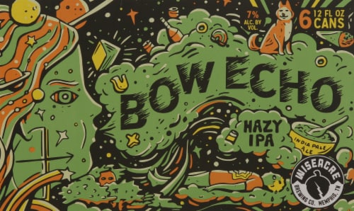 Wiseacre Brewing Co. Bow Echo Hazy IPA Perspective: back