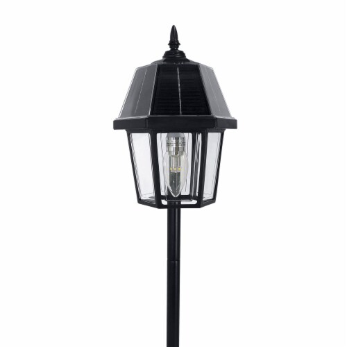 Solar Garden Light Shepherd Hook Perspective: back