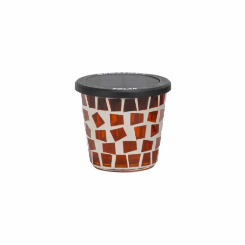 Mosaic Tea Candle Solar Light - 3PK Perspective: back