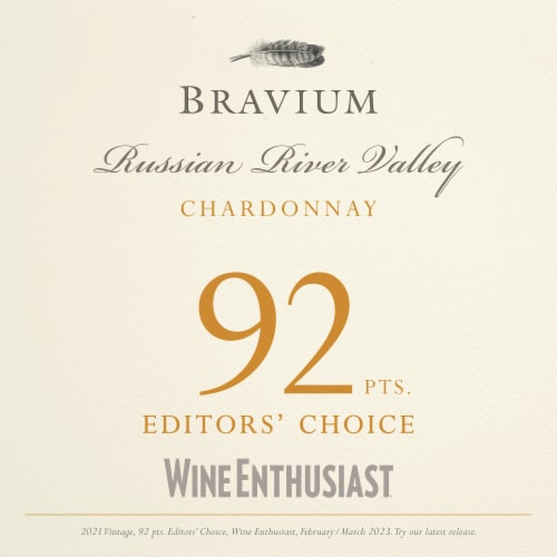 Bravium Russian River Valley Chardonnay Perspective: back