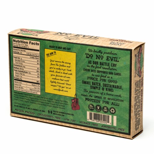 No Evil Foods The Stallion Plant Based Italian Sausage Perspective: back