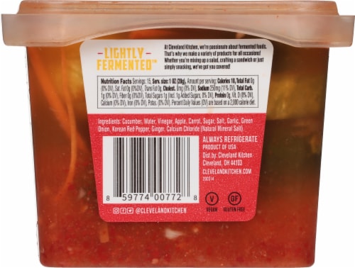 Cleveland Kitchen Kimchi Pickle Chips Perspective: back
