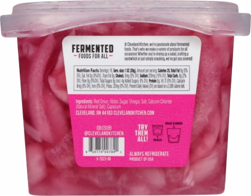 Cleveland Kitchen Pickled Red Onions Perspective: back