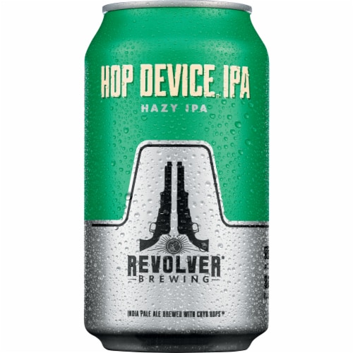 Revolver Brewing Hop Device Hazy IPA Perspective: back