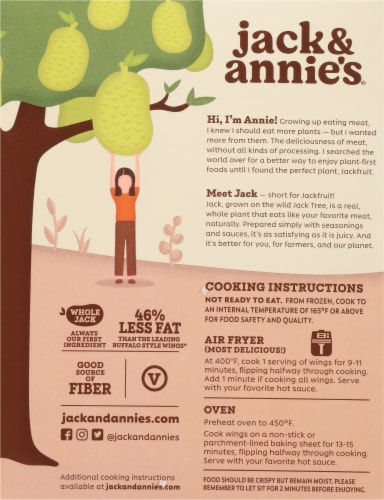 Jack & Annie's™ Buffalo Jackfruit Wings Perspective: back