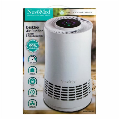 Desktop Air Purifier with HEPA Filter Perspective: back