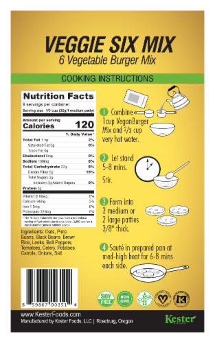 Vegan Burger 4-Pack - Veggie Six, B.B. & Ohh!, Vege Caliente, & Viva Italiano Perspective: back
