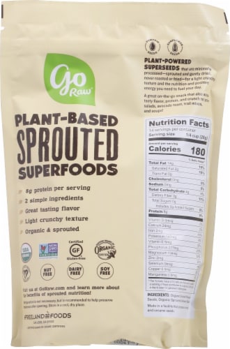 Go Raw Sprouted Organic Super Simple Sunflower & Pumpkin Seeds Perspective: back