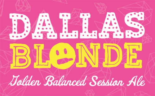 Deep Ellum Brewing Co Dallas Blonde Beer Perspective: back