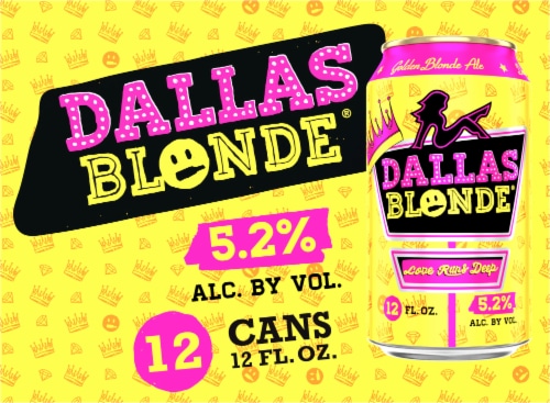 Deep Ellum Brewing Co Dallas Blonde® Ale Craft Beer Perspective: back