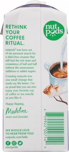 Nutpods® Toasted Marshmallow Unsweetened Almond & Coconut Creamer Perspective: back