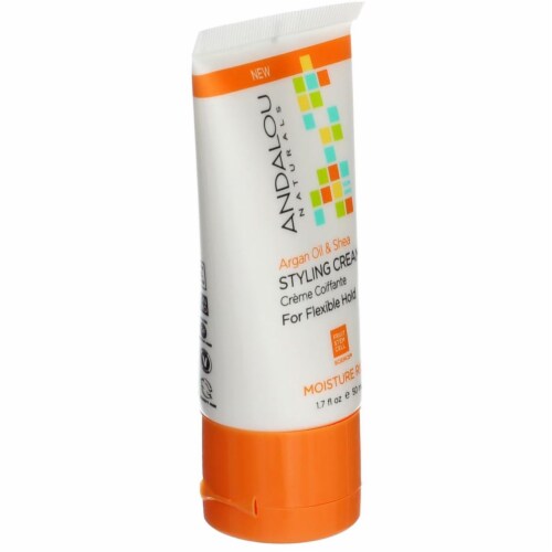 Andalou Naturals Moisture Rich Styling Cream, Argan Oil & Shea, 1.7 fl oz Perspective: back