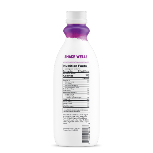 Pillars® Mixed Berry Drinkable Greek Yogurt Perspective: back