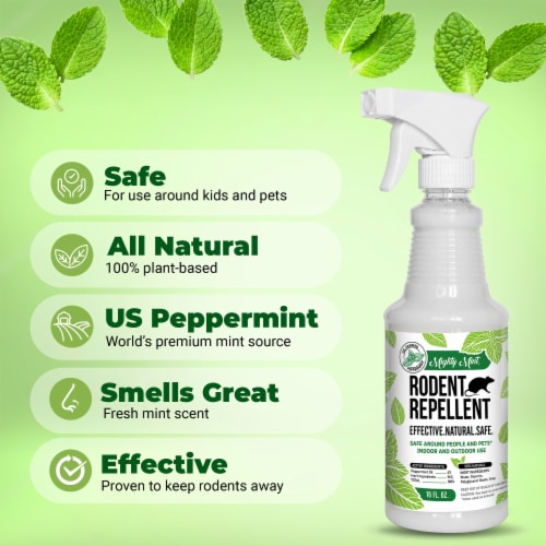 Mighty Mint® Rodent Repellant Spray Perspective: back