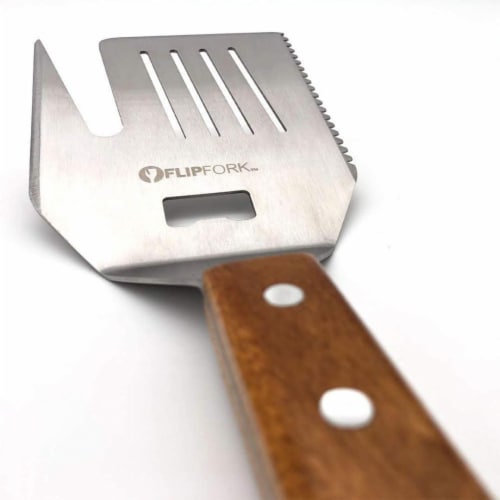 FlipFork Boss 5 In 1 Stainless Steel Kitchen Grill Spatula BBQ
