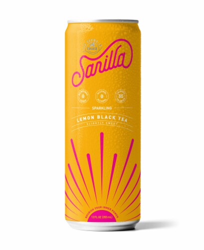 Sarilla Sparkling Lemon Black Tea Perspective: back