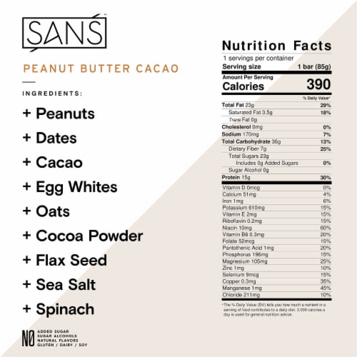 Peanut Butter Cacao (6 Pack) Perspective: back