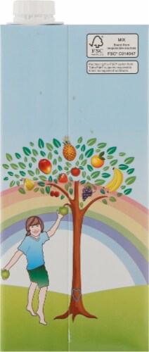 Giving Organic Apple Juice Perspective: back