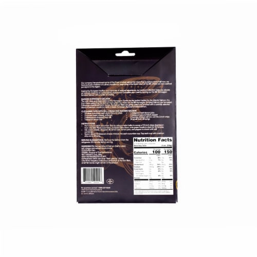 De Bilt Pre-Sliced Smoked Norwegian Salmon Perspective: back