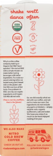 Rise Brewing Co Organic Original Oat Milk Perspective: back