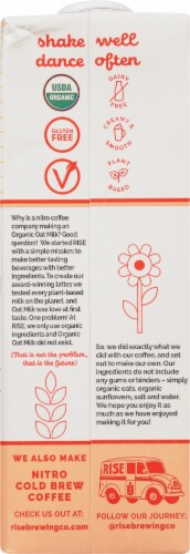 Rise Brewing Co Organic Original Oat Milk Perspective: back