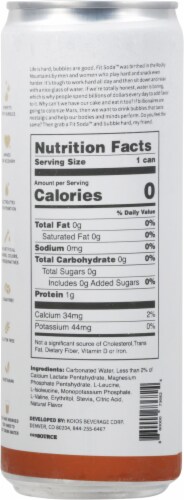 Koios Fit Soda™ Orange Cream Flavored Soda Water Perspective: back