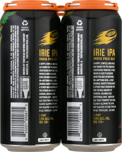 Tighthead Brewing Company Irie IPA Perspective: back