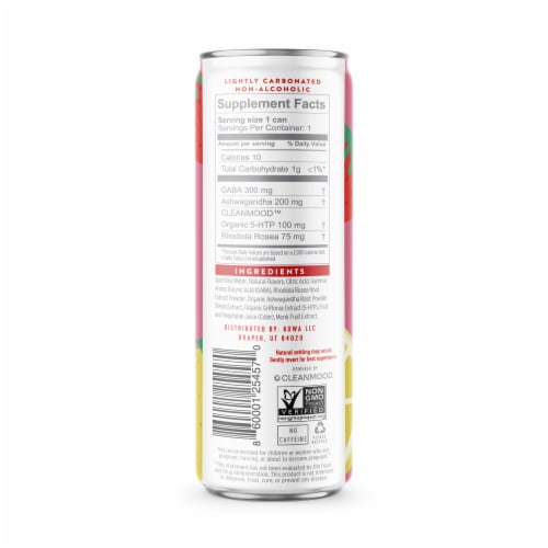 Kowa Mood Boost Strawberry Yuzu Energy Drink Perspective: back