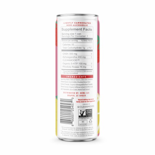 Kowa Mood Boost Strawberry Yuzu Energy Drink Perspective: back